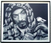 Snoop Dogg, Charcoal print framed