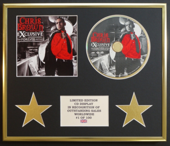 CHRIS BROWN/CD DISPLAY/LIMITED EDITION/COA/EXCLUSIVE