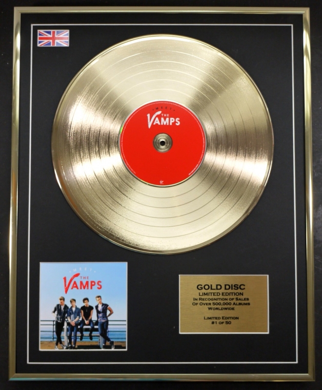 THE VAMPS/LTD. EDITION CD GOLD DISC/RECORD/MEET